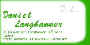 daniel langhammer business card